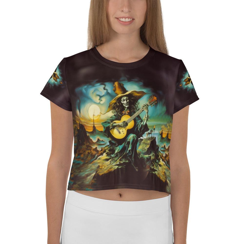 Hauntingly Elegant Crop T-Shirt - Beyond T-shirts