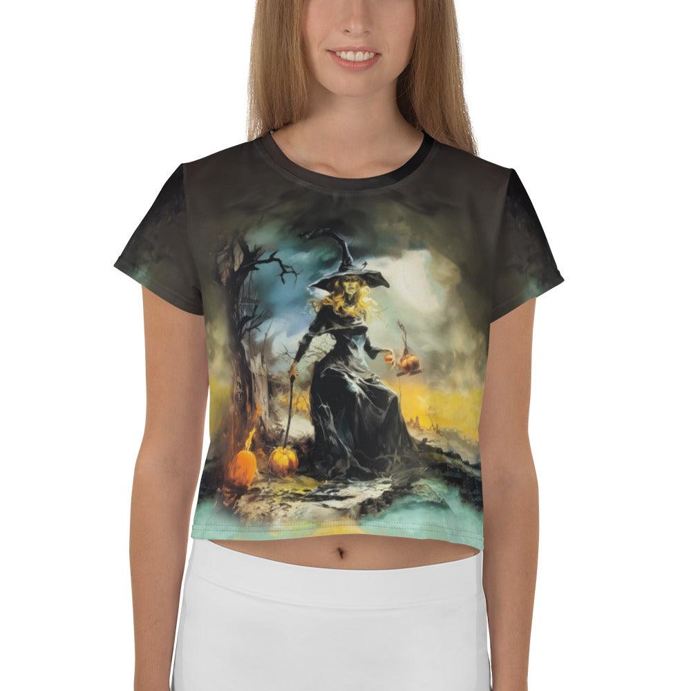 Ghostly Whispers Crop Tee - Beyond T-shirts