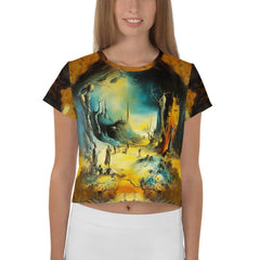 Ethereal Elegance Crop Tee - Beyond T-shirts