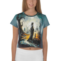 Spectral Aura All Over Crop T-Shirt - Beyond T-shirts