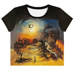 Shadowy Haunts Crop T-Shirt - Beyond T-shirts