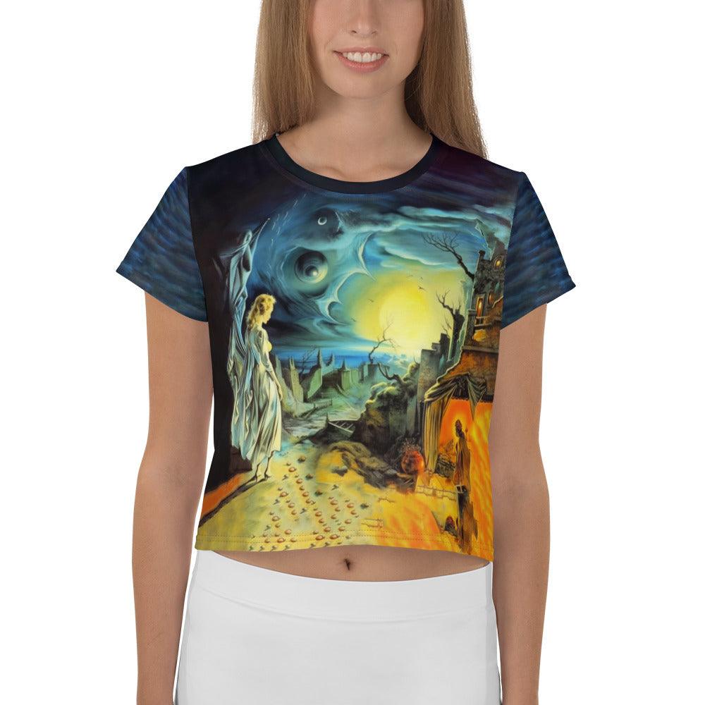 Midnight Whispers Crop Tee - Beyond T-shirts