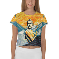 Oceanic Vibes Crop T-Shirt - Beyond T-shirts