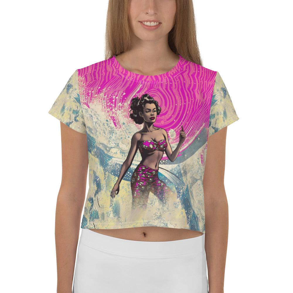 Surf Culture Crop Tee For Women - Beyond T-shirts