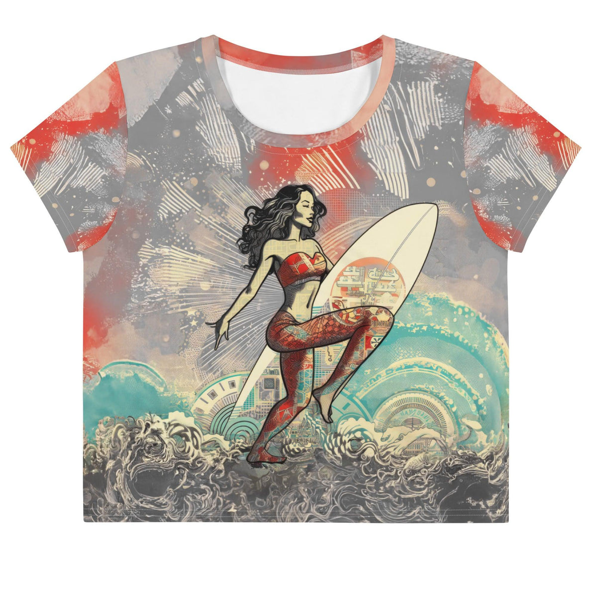 Surfing Dreams Crop T-Shirt - Beyond T-shirts