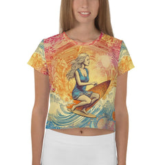 Wave Whisperer Crop T-Shirt - Beyond T-shirts