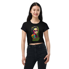 Boho Vibes All-Over Print Women's Crop Tee - Beyond T-shirts