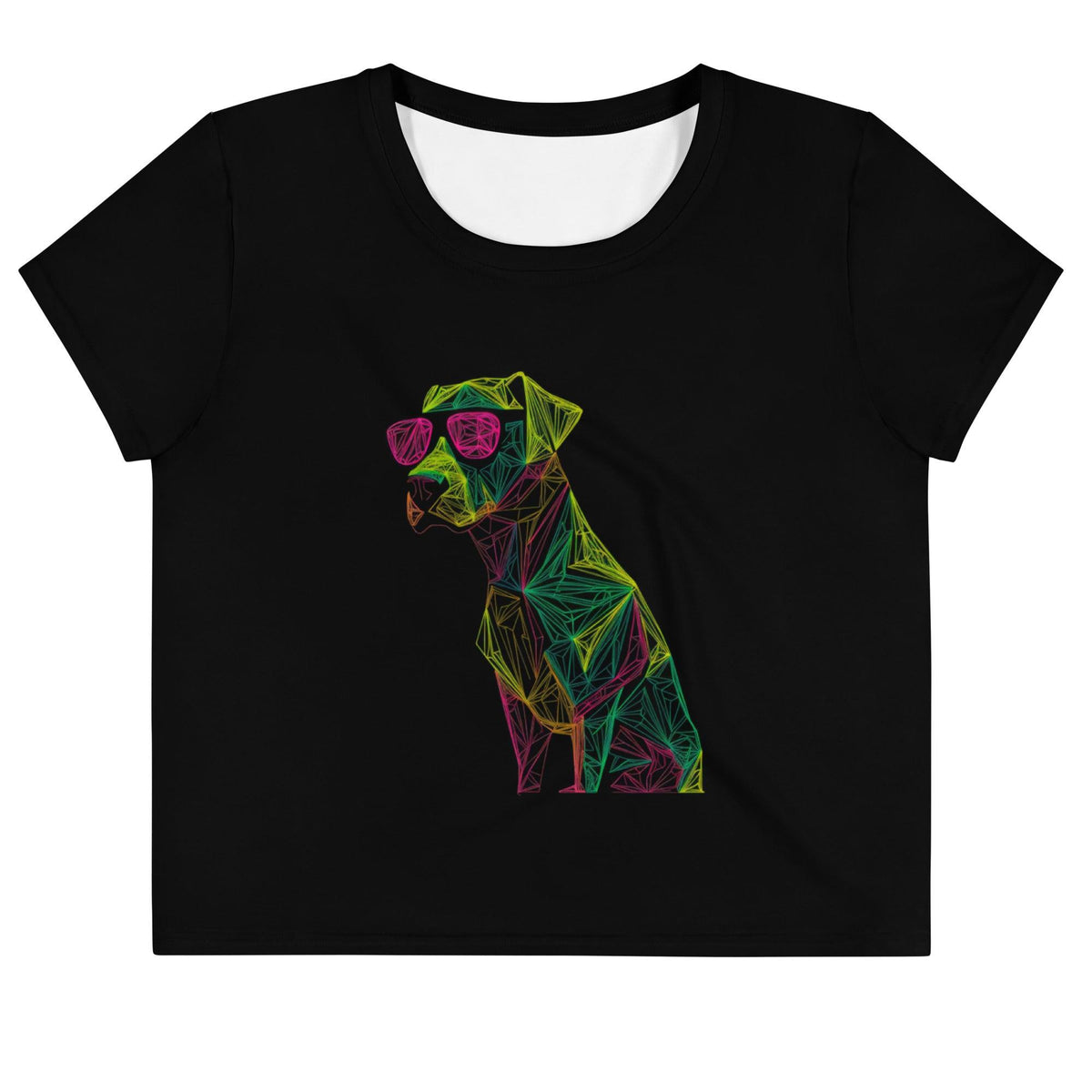 Playful Paws All-Over Print Crop T-Shirt - Beyond T-shirts