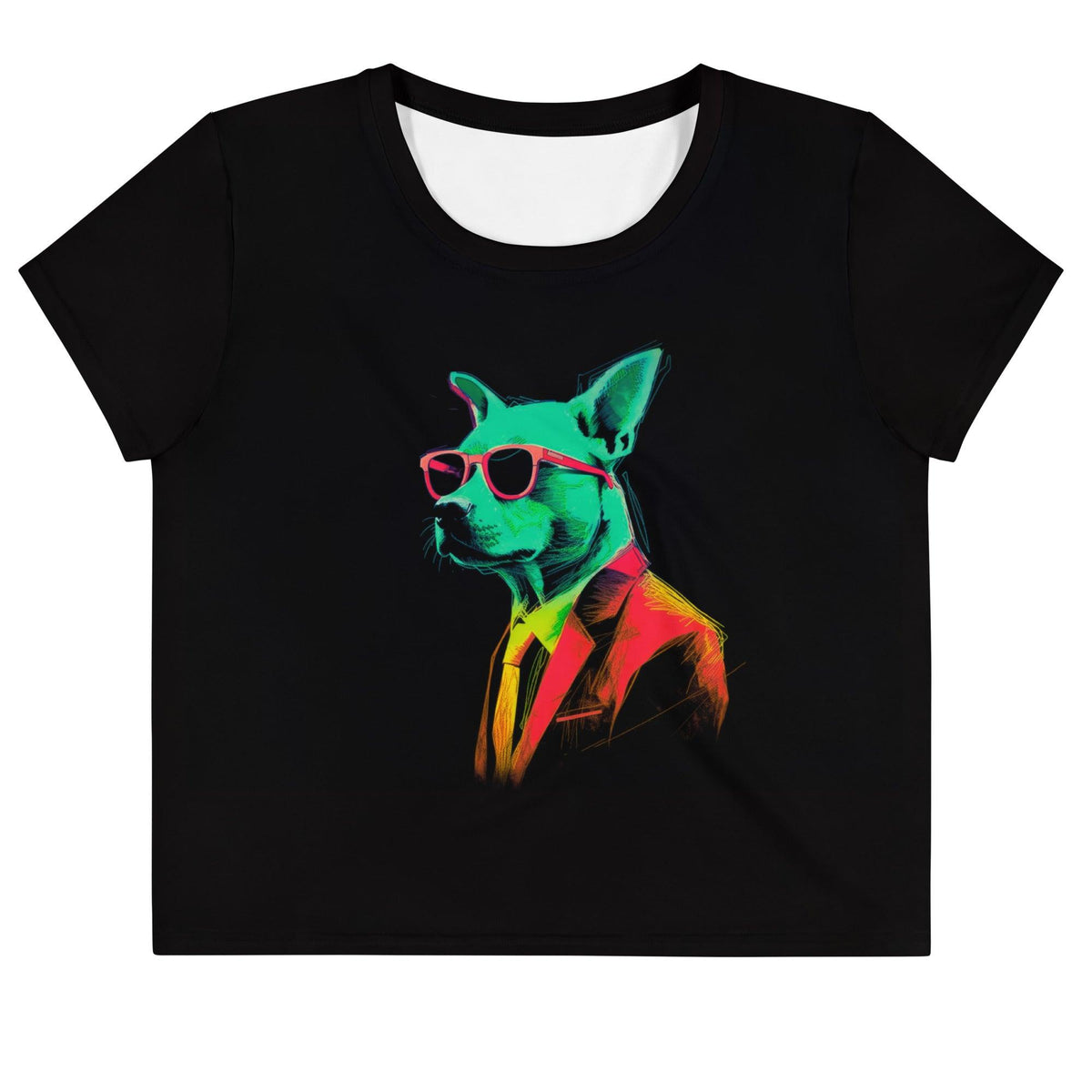 Feline and Canine Companions Crop T-Shirt - Beyond T-shirts