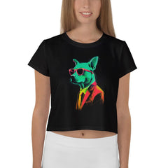 Feline and Canine Companions Crop T-Shirt - Beyond T-shirts