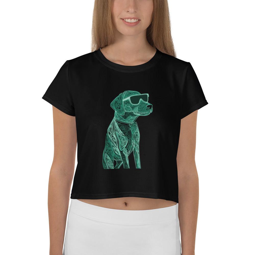 Whimsical Woof Crop T-Shirt - Beyond T-shirts