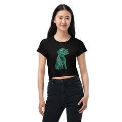 Whimsical Woof Crop T-Shirt - Beyond T-shirts