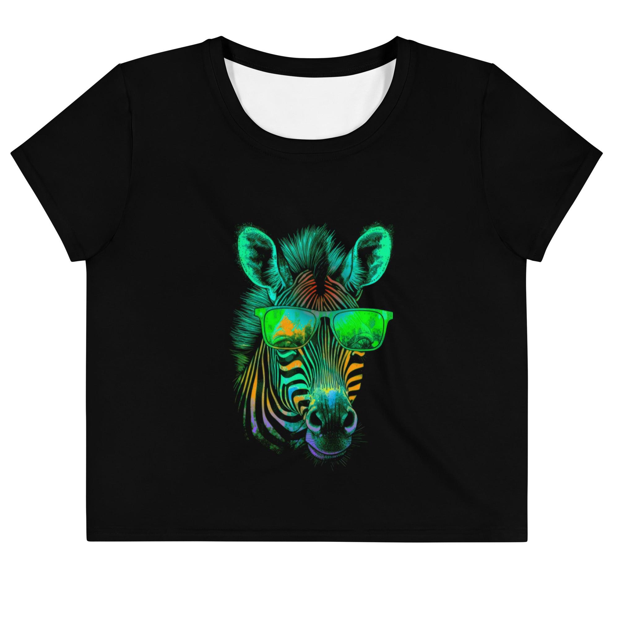 Zebra Mirage Dreams Crop T-Shirt Collection - Beyond T-shirts