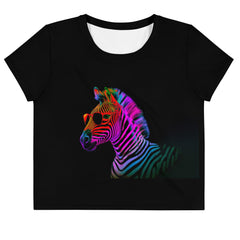 Zebra Wilderness Vistas Crop T-Shirt Collection - Beyond T-shirts