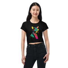 Cat Nap Dreams Crop T-Shirt - Beyond T-shirts