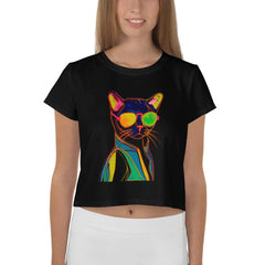 Cat Constellations Crop T-Shirt - Beyond T-shirts