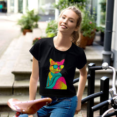 Lively Cat Sketches Crop T-Shirt Collection - Beyond T-shirts