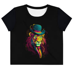 Golden Mane Majesty Crop T-Shirt Collection - Beyond T-shirts