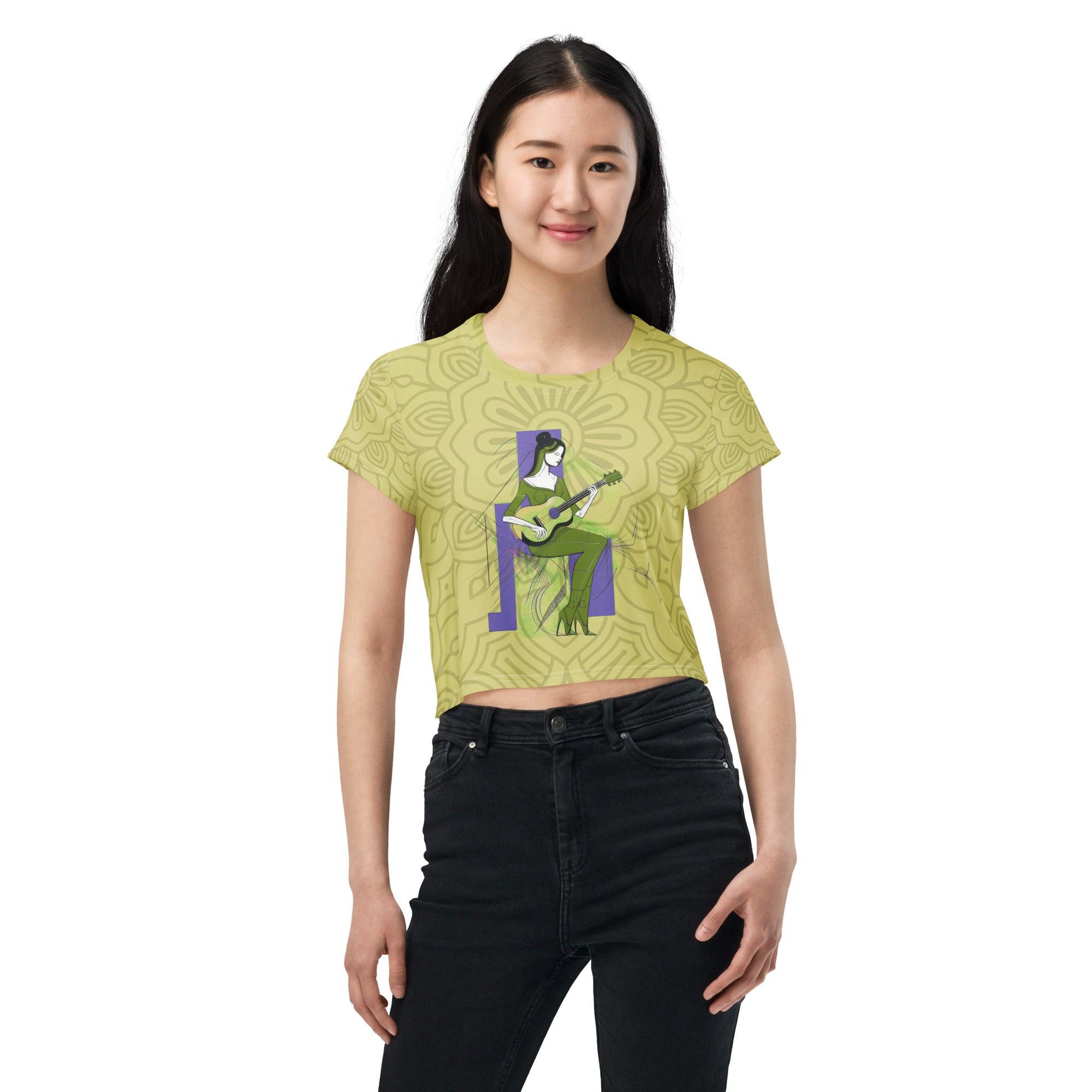 Trendsetter's Canvas Women's Fashion Jam Crop Top - Beyond T-shirts