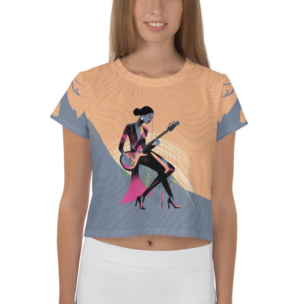 Runway Euphoria Women's Fashion Jam Crop Top - Beyond T-shirts