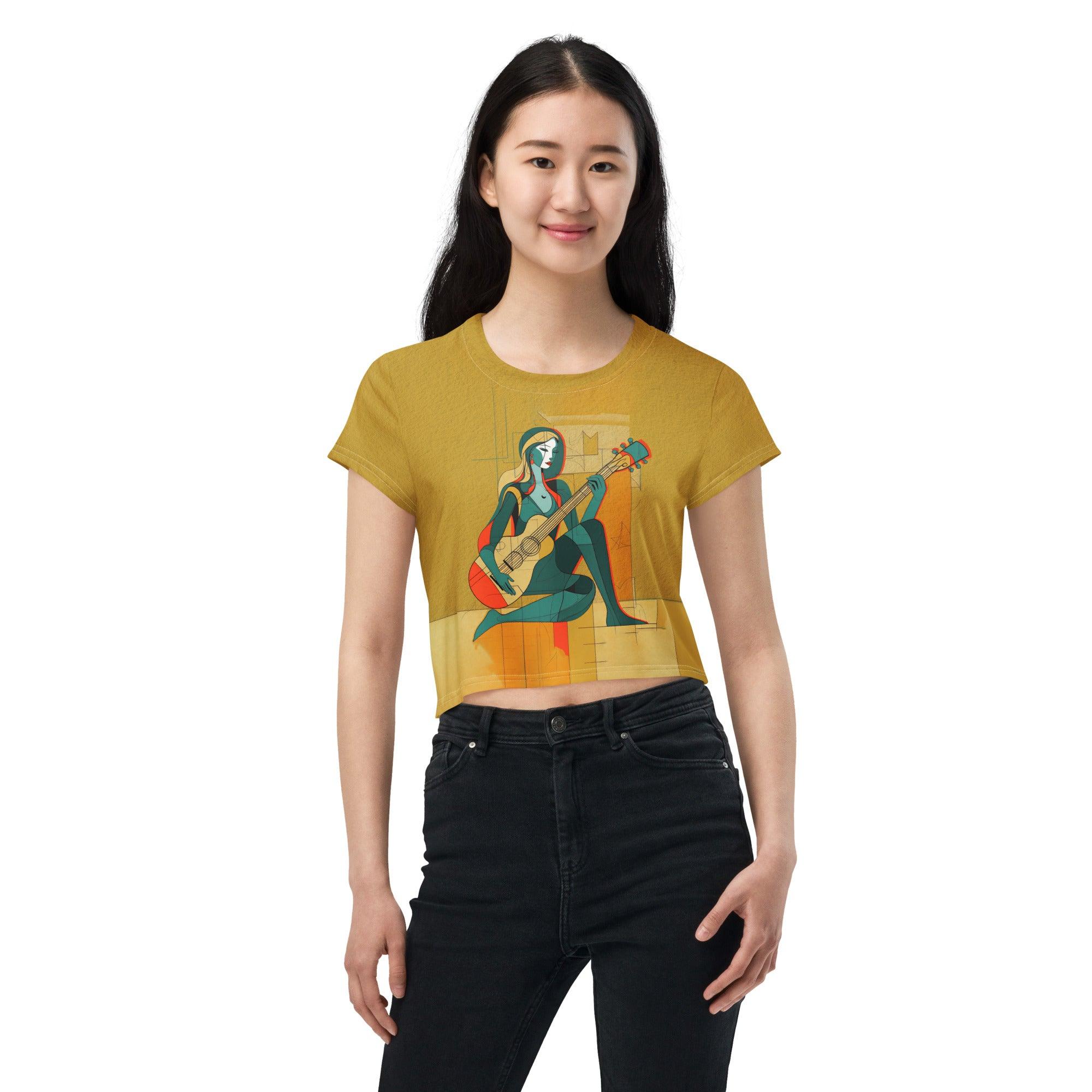 Runway Muse Women's Fashion Jam Crop Top - Beyond T-shirts