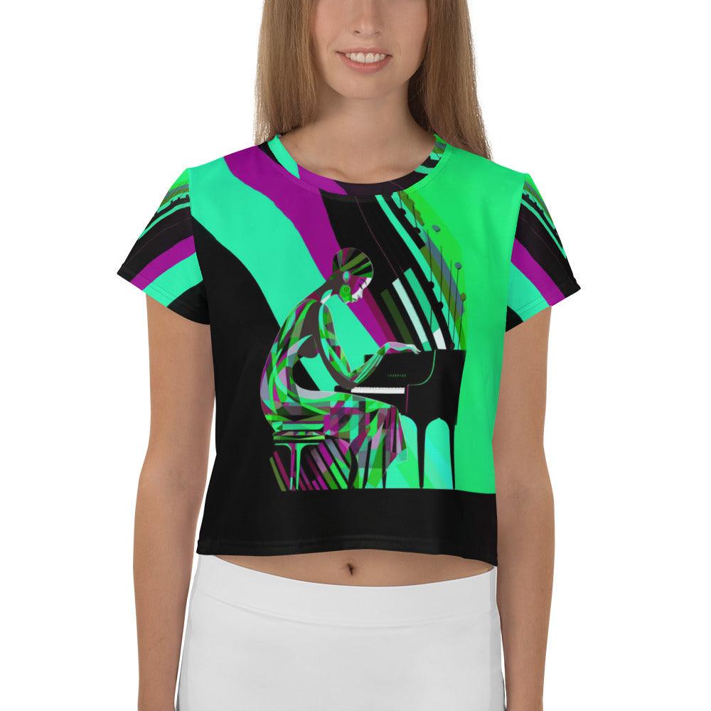 Iconic Elegance Women's Fashion Jam Crop Top - Beyond T-shirts