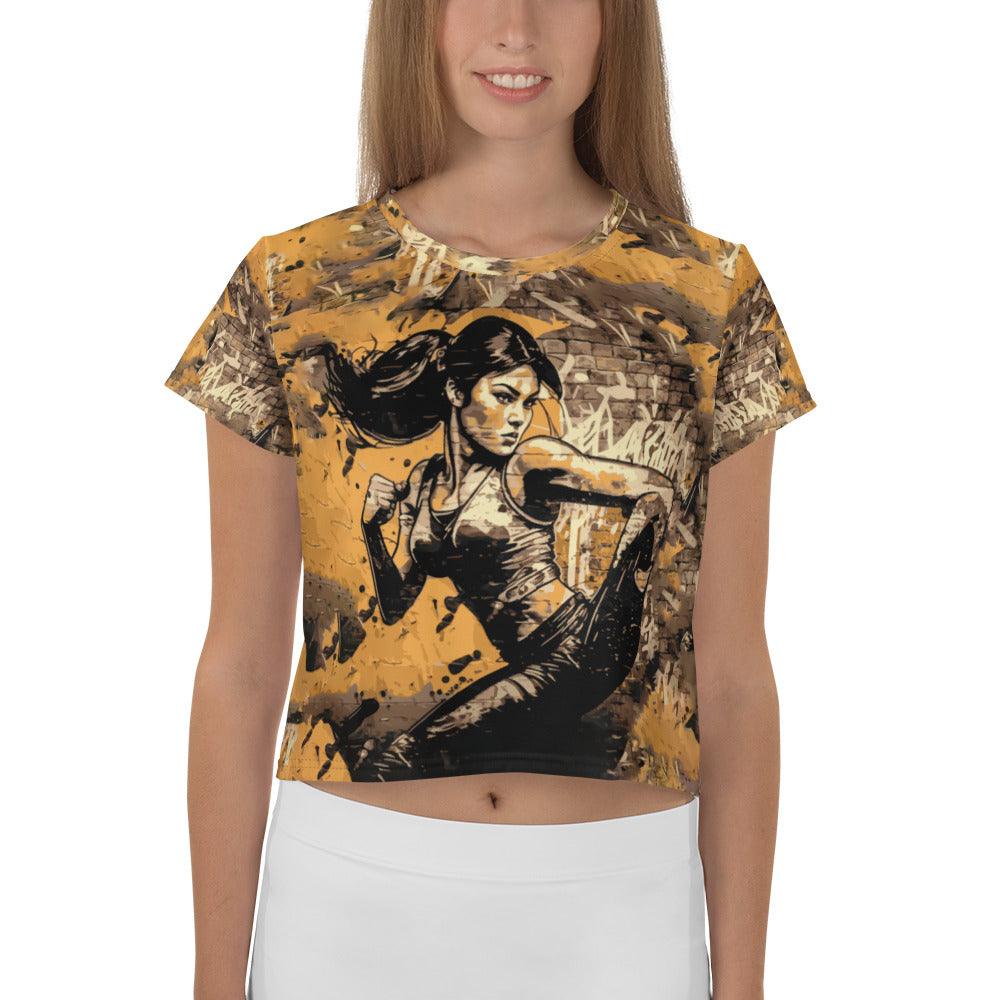 Kickboxing Fusion All-Over Print Crop Top - Beyond T-shirts