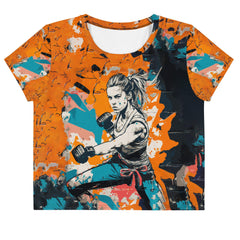 Kickboxing Fusion Crop Tee - Beyond T-shirts