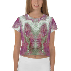 Wildflower Whimsy Women's Crop Tee - Beyond T-shirts