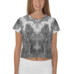 Forest Fantasy Women's Crop Tee - Natural Elegance - Beyond T-shirts