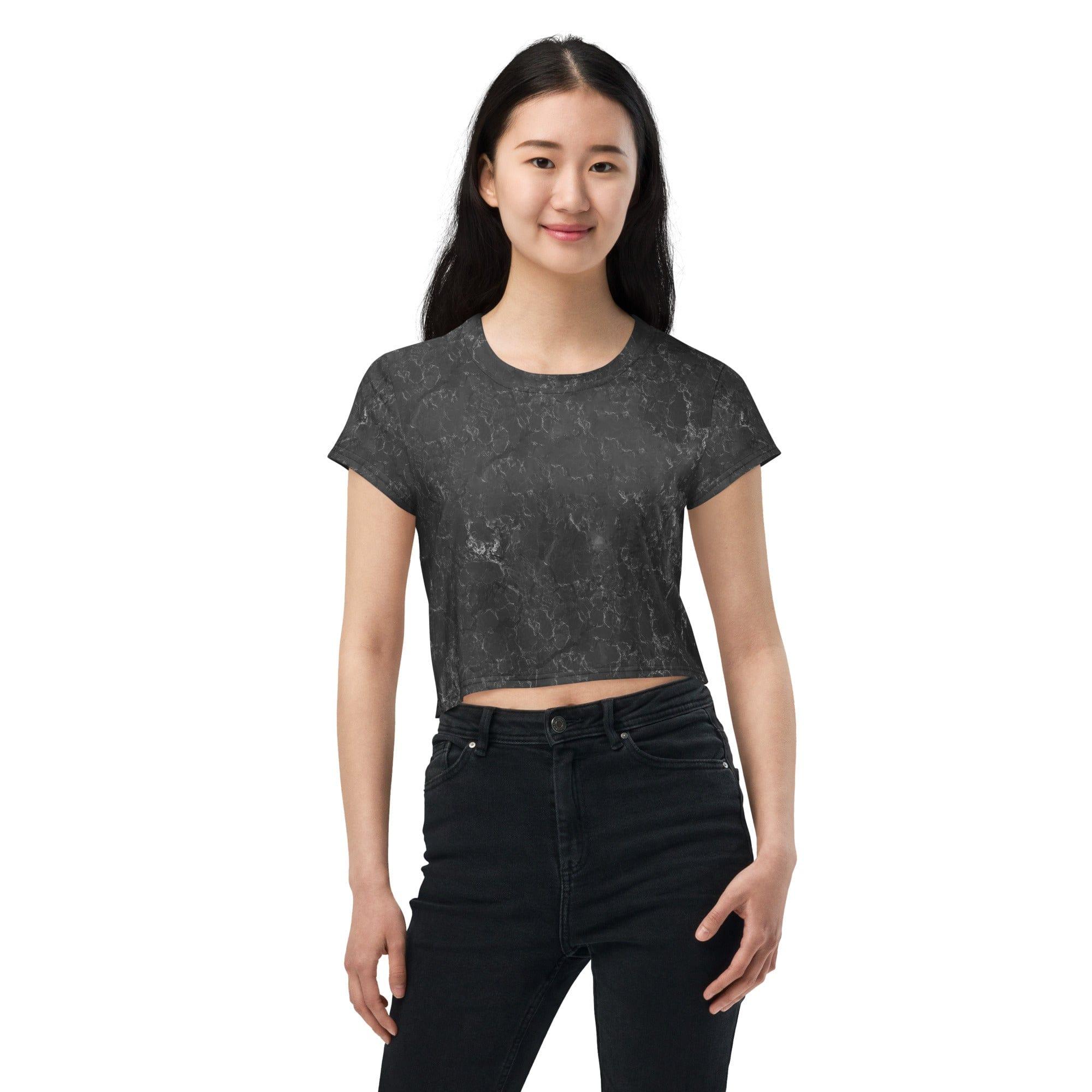 Desert Mirage Women's Natural Pattern Crop Tee - Beyond T-shirts