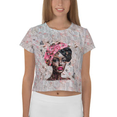 Symphony Of Style Women's Music Inspired Crop T-Shirt - Beyond T-shirts