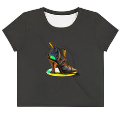 Galactic Footwear Fantasy Women's Crop Tee - Beyond T-shirts