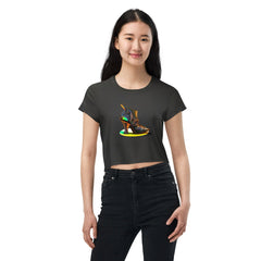 Galactic Footwear Fantasy Women's Crop Tee - Beyond T-shirts