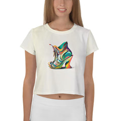 Neon Nexus Women's Crop Tee - Beyond T-shirts