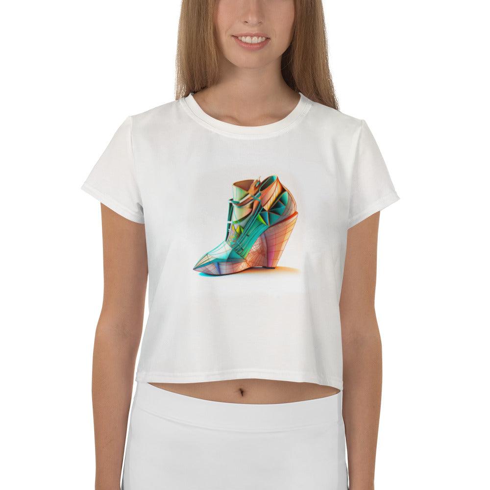 Futuristic Mirage Women's Crop Tee - Beyond T-shirts