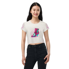 Urban Futuristic Shoes Women's Crop Top - Beyond T-shirts