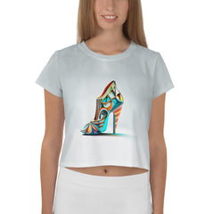 Futuristic Prism Women's Crop Tee - Beyond T-shirts