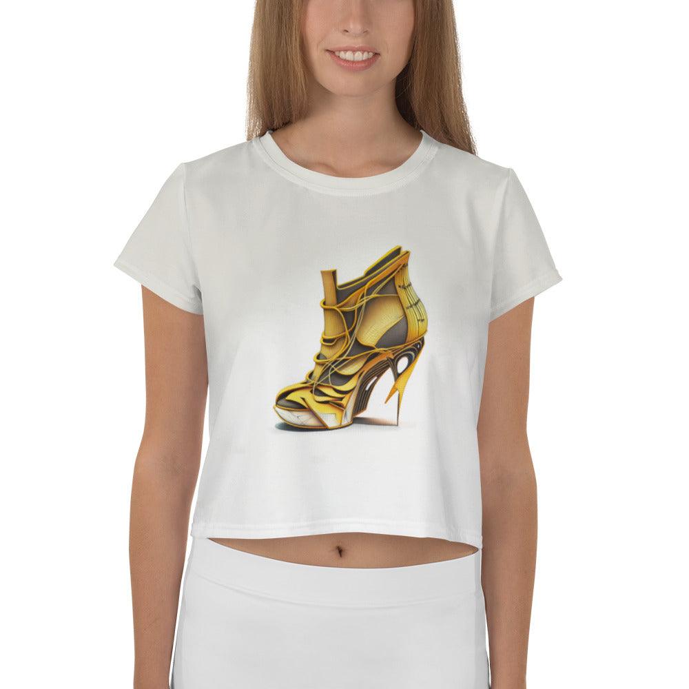 Futuristic Dreamscape Women's Crop Tee - Beyond T-shirts