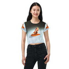 Futuristic Reverie Women's Crop Tee - Beyond T-shirts