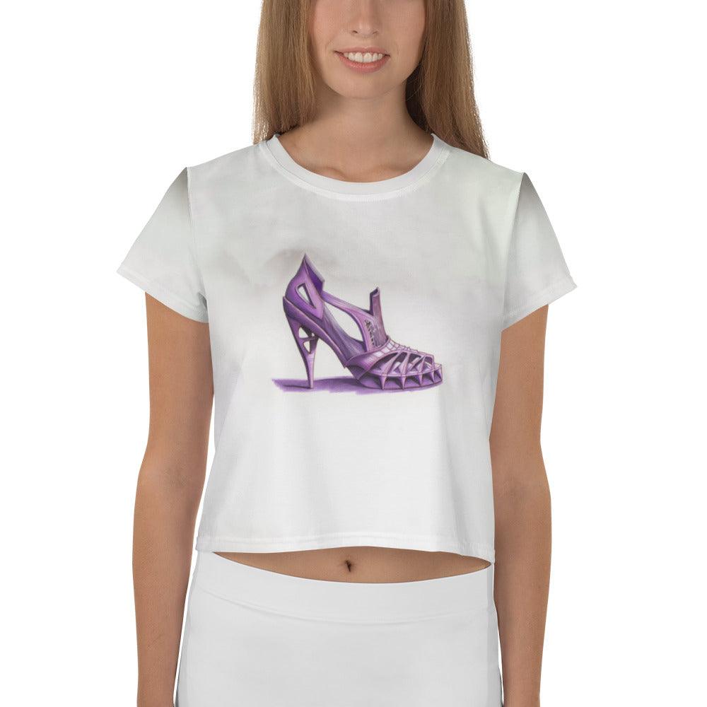 Futuristic Essence Women's Crop Tee - Beyond T-shirts