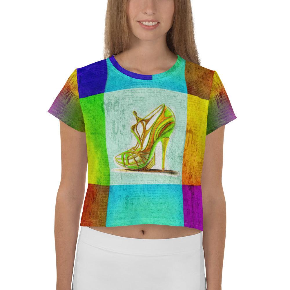 Ethereal Pathways Women's Crop Tee - Beyond T-shirts