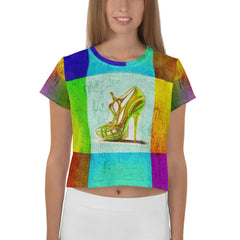 Ethereal Pathways Women's Crop Tee - Beyond T-shirts