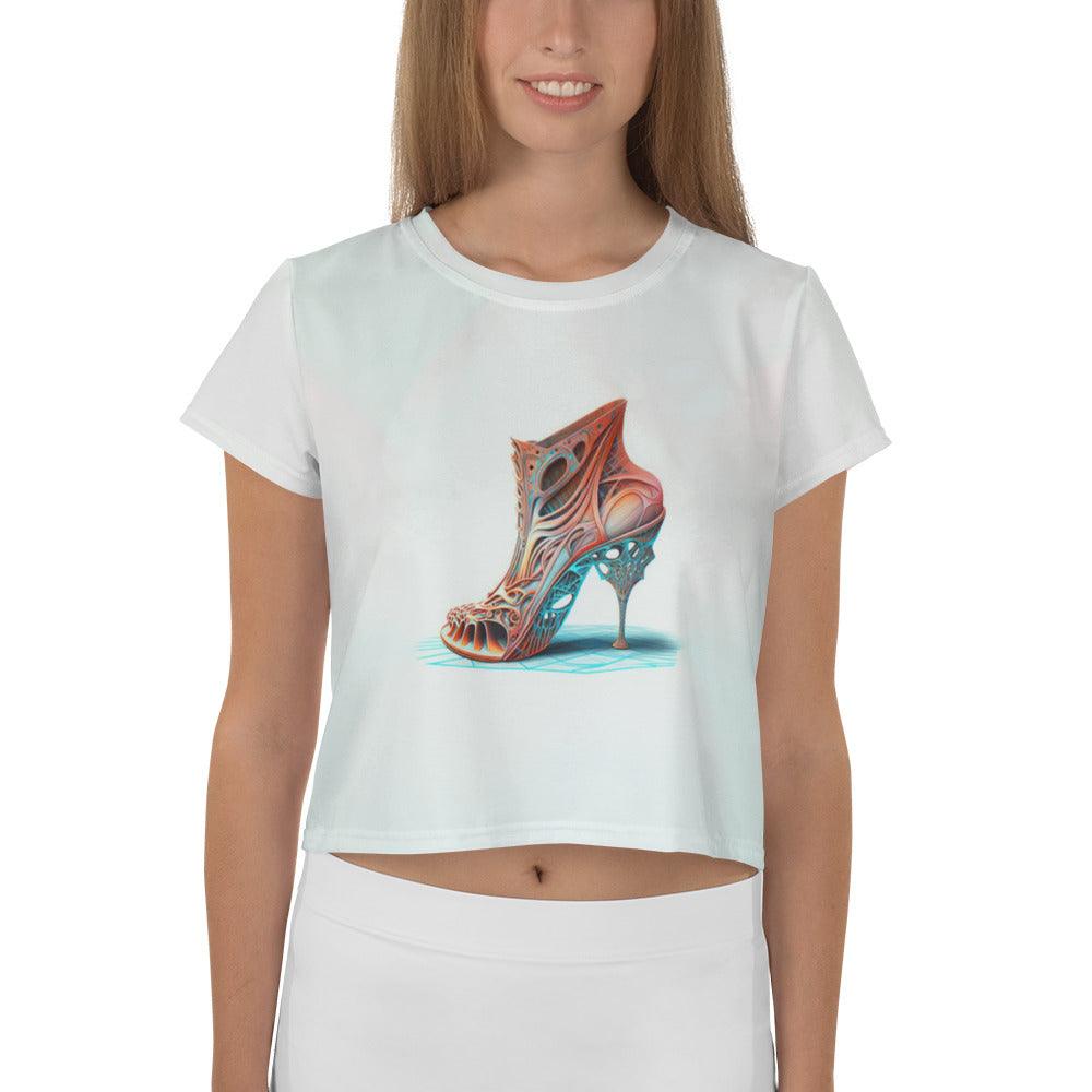 Holographic Horizons Women's Crop Tee - Beyond T-shirts