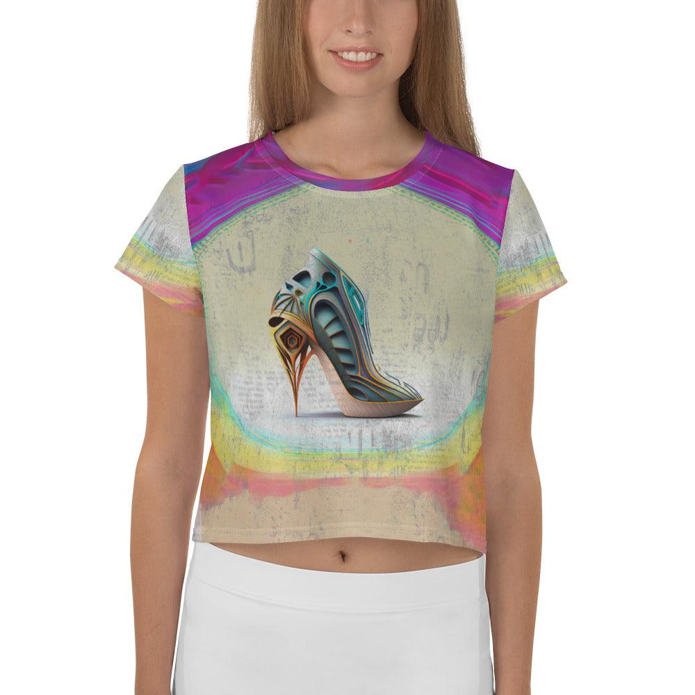 Futuristic Vision Women's Crop Tee - Beyond T-shirts