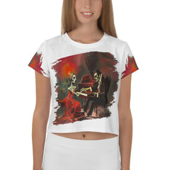 Ghoulish Glam Crop T-Shirt - Beyond T-shirts