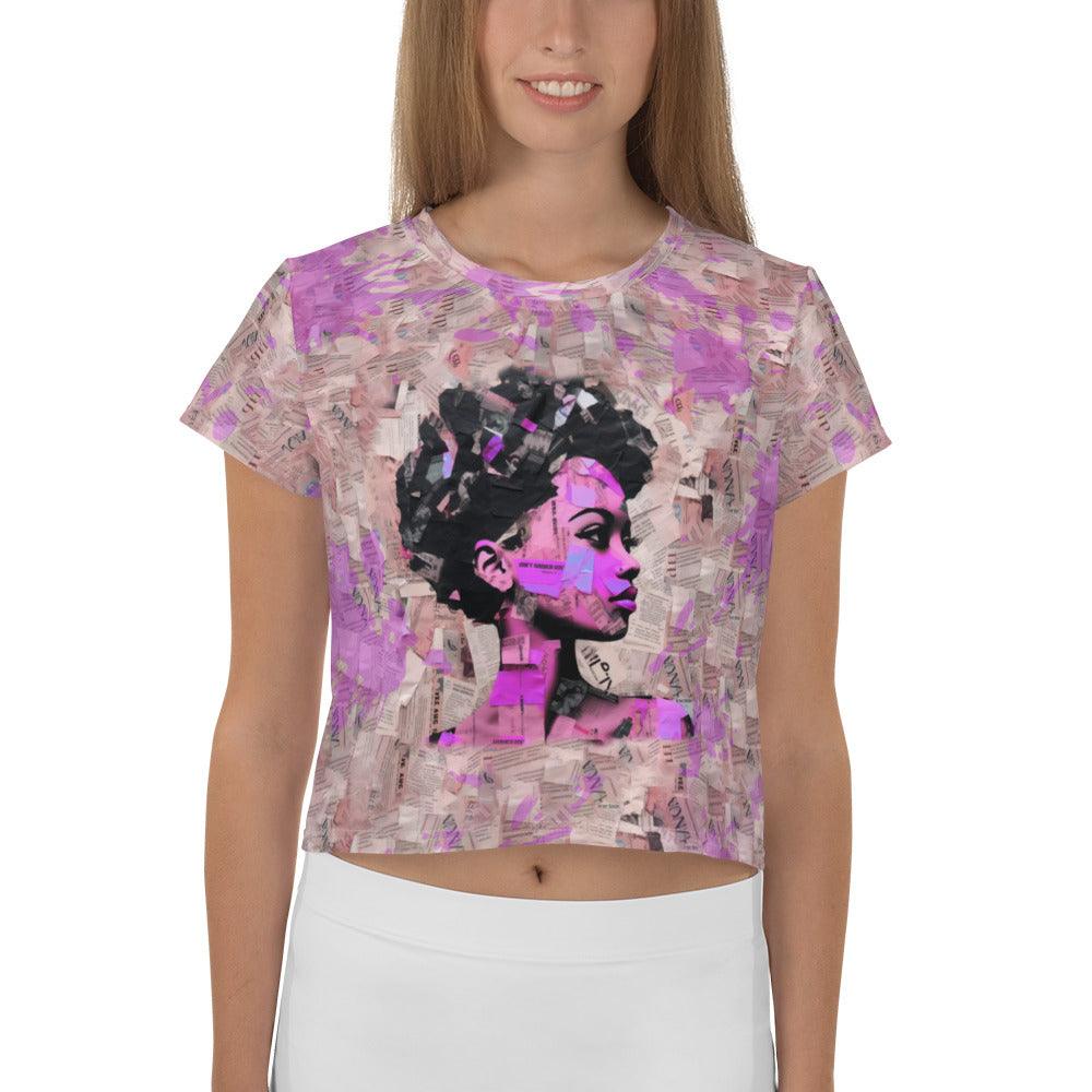 Guitar Dreamscape All-Over Print Crop T-Shirts - Beyond T-shirts