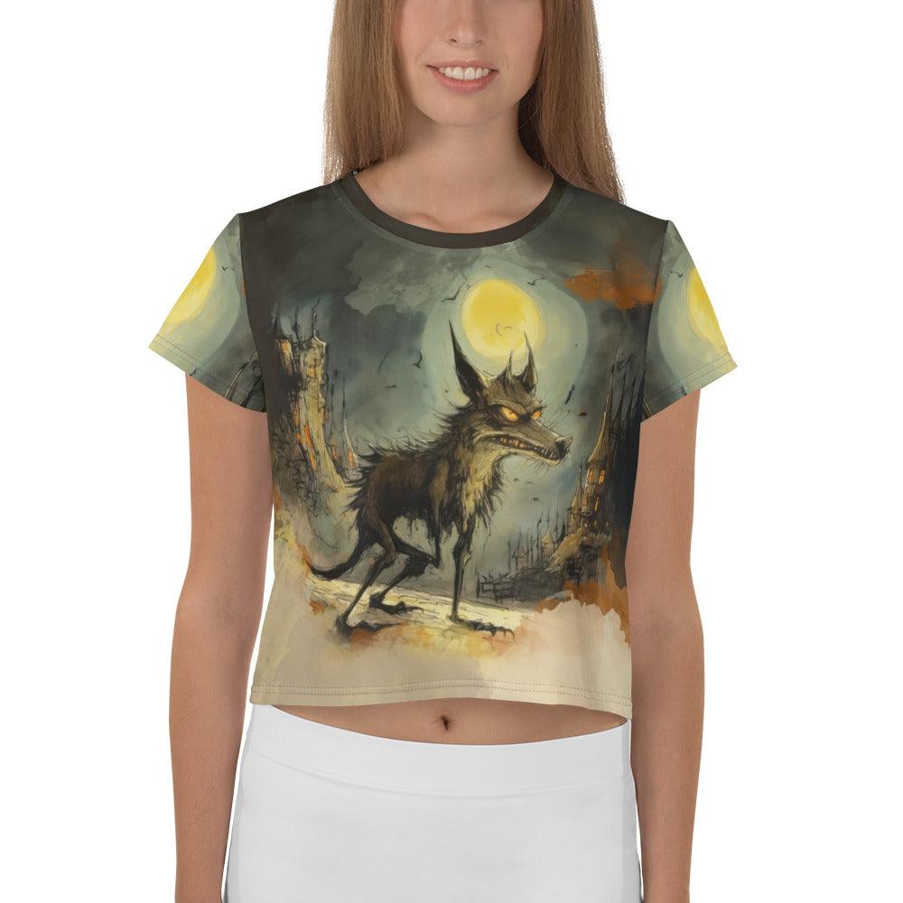 Vampire's Kiss Women's All-Over Print Crop T-Shirt - Beyond T-shirts