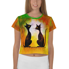 Witchy Wonders Halloween Crop T-Shirt - Beyond T-shirts