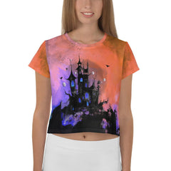 Witching Hour Halloween Crop T-Shirt - Beyond T-shirts